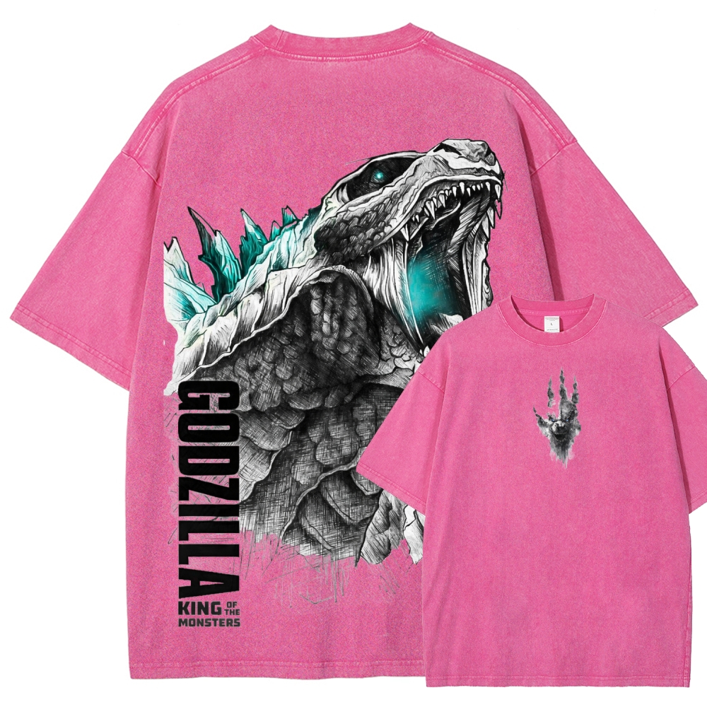 Godzilla Unisex Fit Washed T-Shirt 2601006428