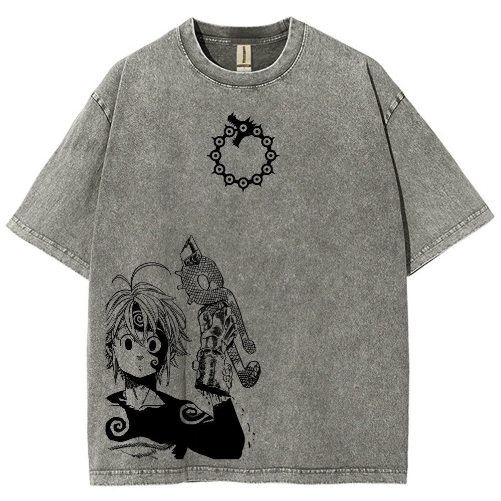 Seven Deadly Sins Unisex Fit Washed T-Shirt 2601007524