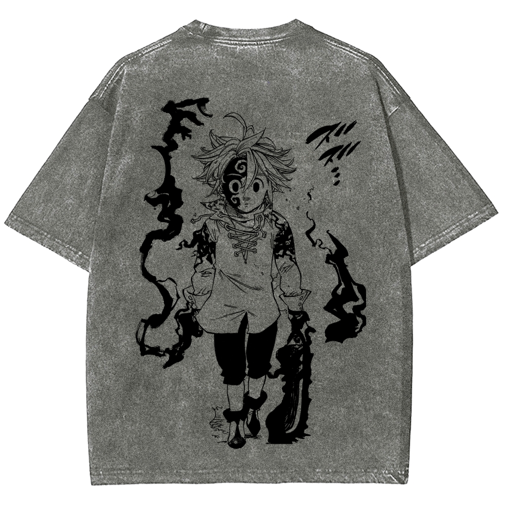 Seven Deadly Sins Unisex Fit Washed T-Shirt 2601007524
