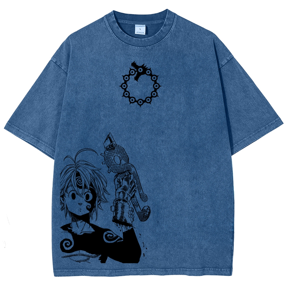 Seven Deadly Sins Unisex Fit Washed T-Shirt 2601007524