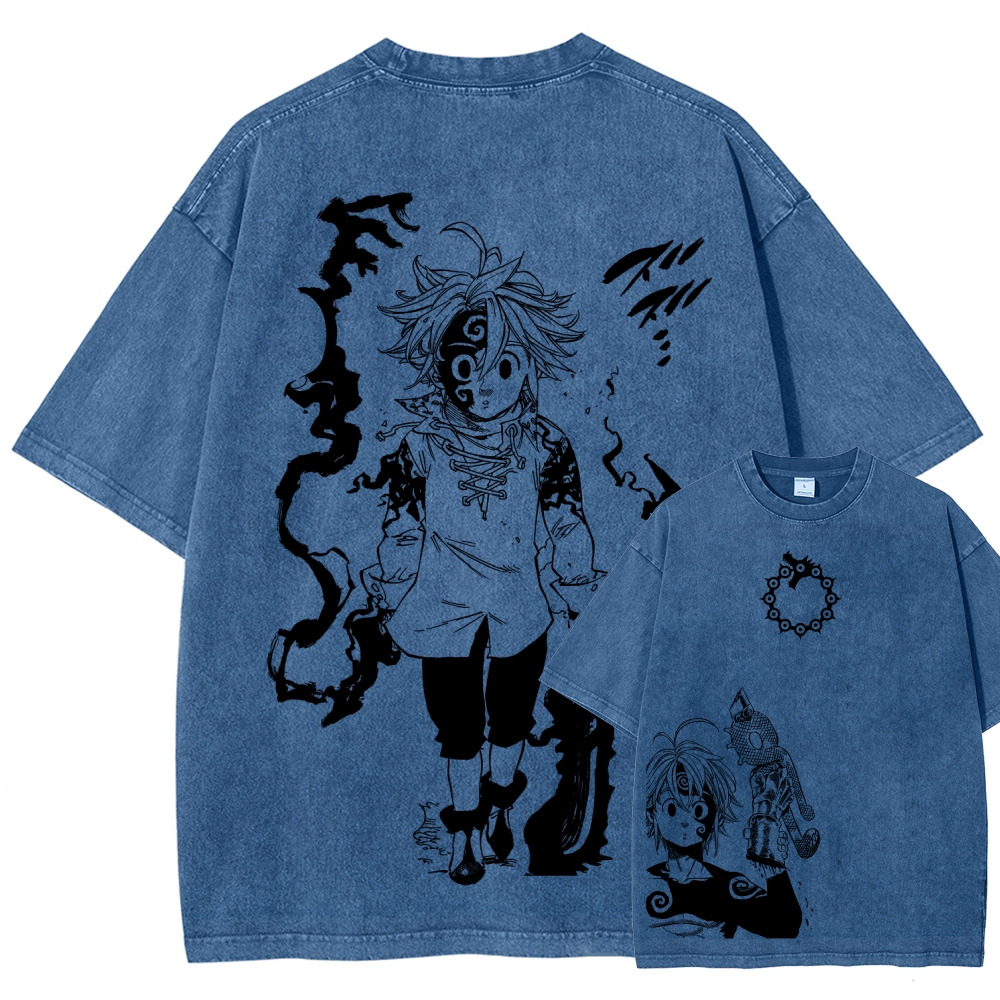 Seven Deadly Sins Unisex Fit Washed T-Shirt 2601007524