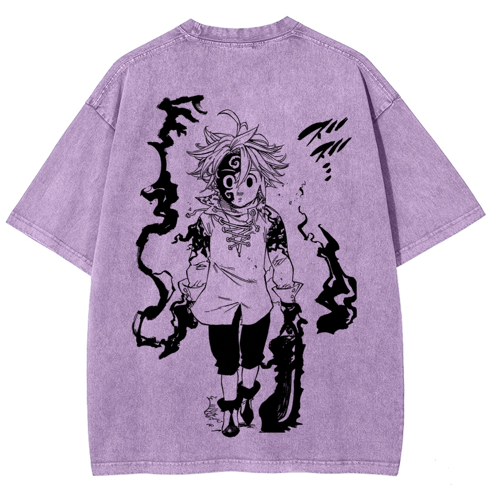 Seven Deadly Sins Unisex Fit Washed T-Shirt 2601007524