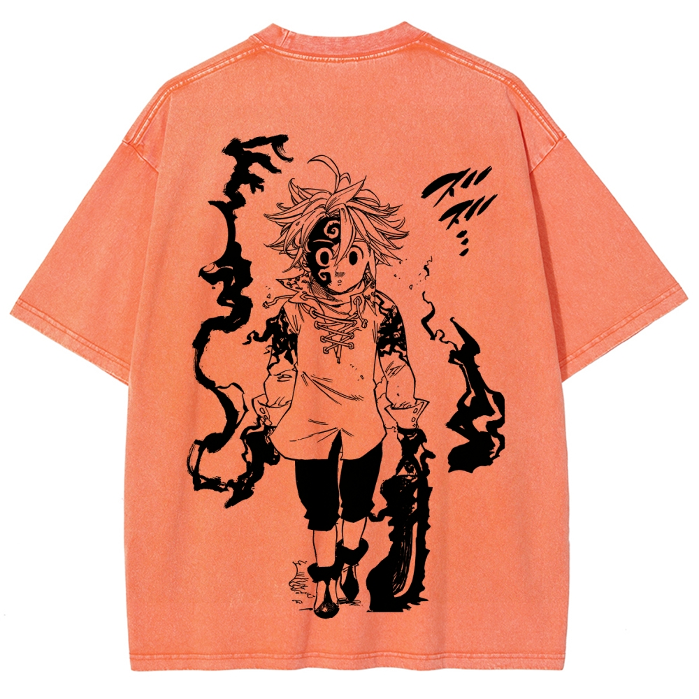 Seven Deadly Sins Unisex Fit Washed T-Shirt 2601007524