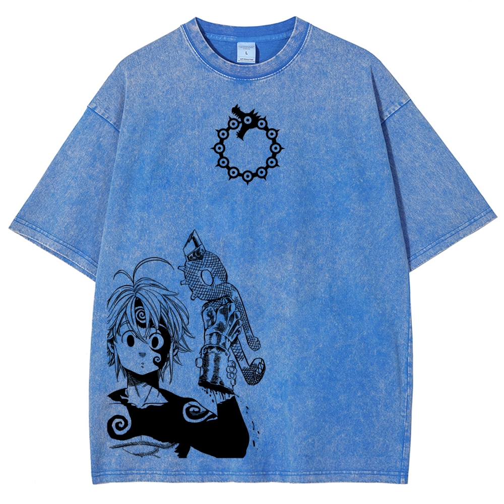 Seven Deadly Sins Unisex Fit Washed T-Shirt 2601007524
