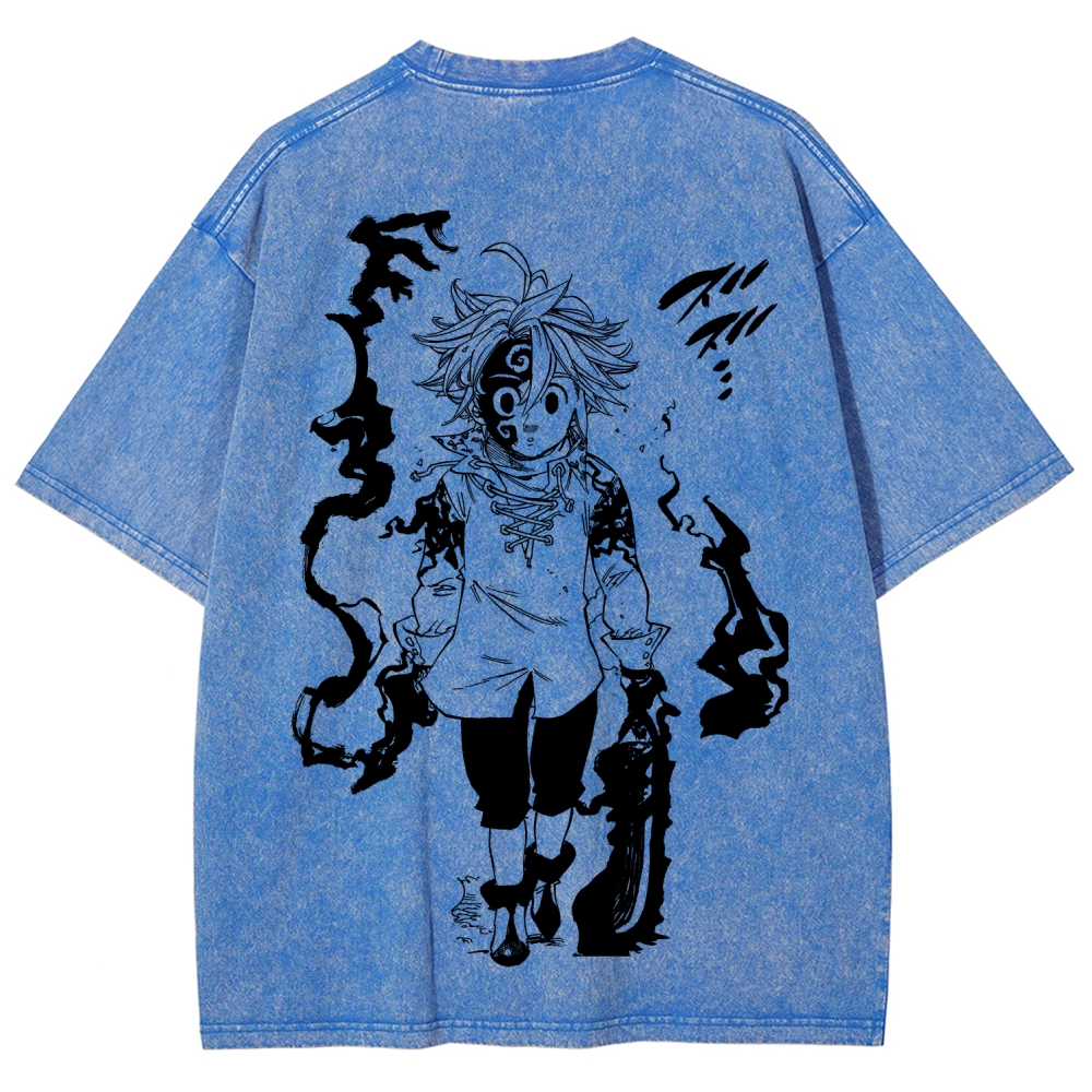 Seven Deadly Sins Unisex Fit Washed T-Shirt 2601007524