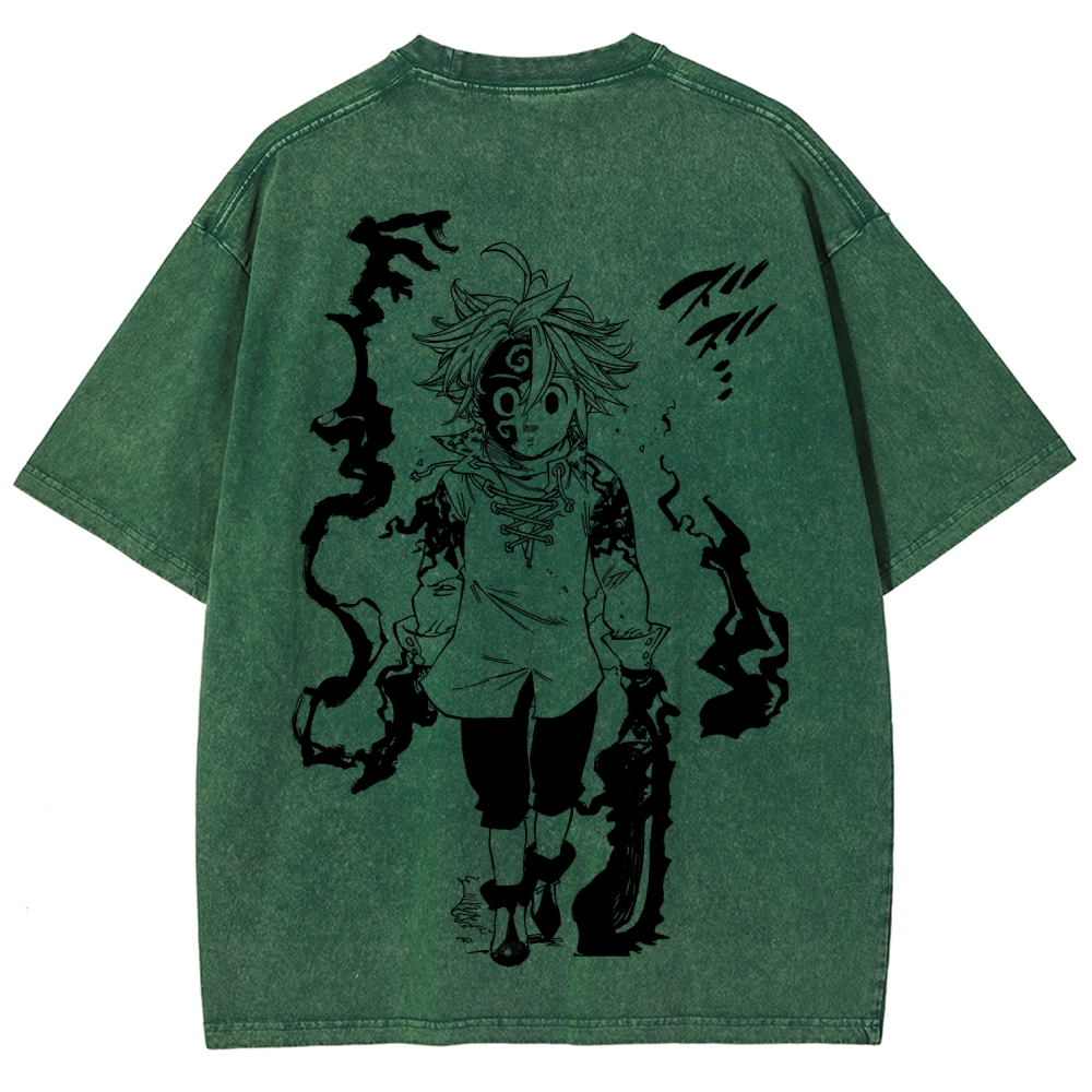 Seven Deadly Sins Unisex Fit Washed T-Shirt 2601007524