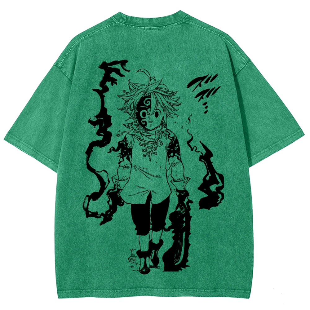 Seven Deadly Sins Unisex Fit Washed T-Shirt 2601007524