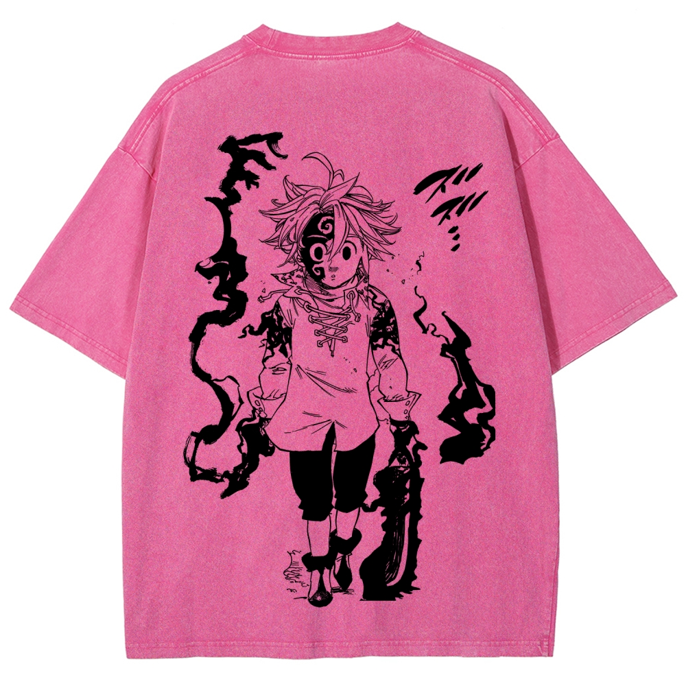 Seven Deadly Sins Unisex Fit Washed T-Shirt 2601007524