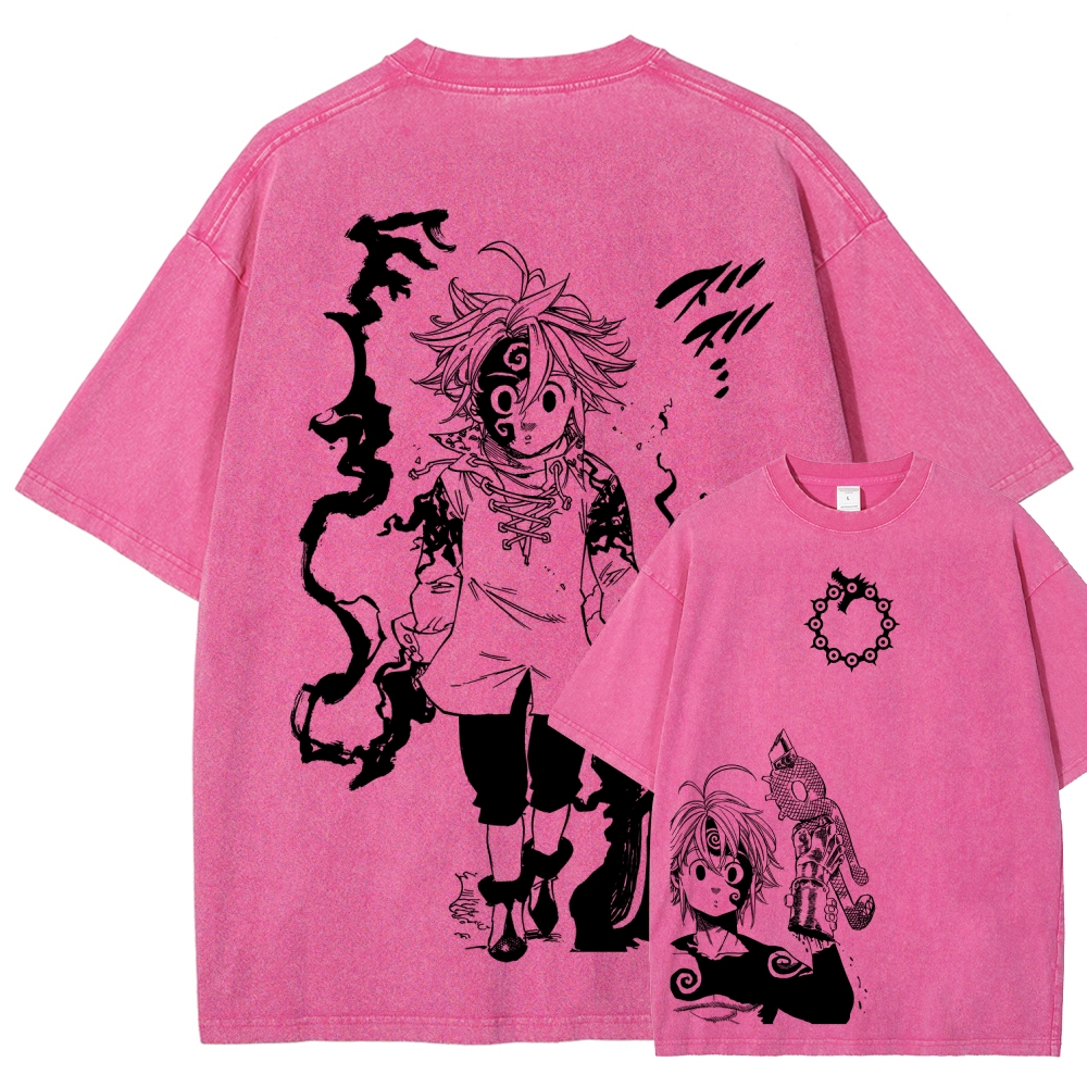 Seven Deadly Sins Unisex Fit Washed T-Shirt 2601007524