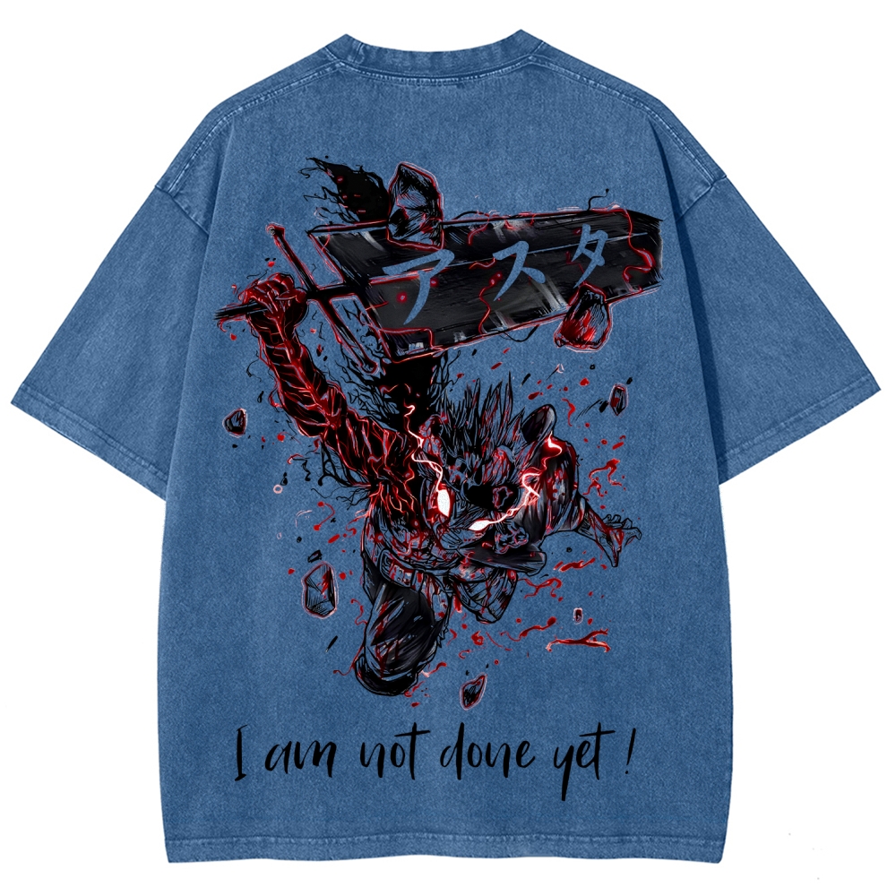 Black Clover Unisex Fit Washed T-Shirt 2601007875