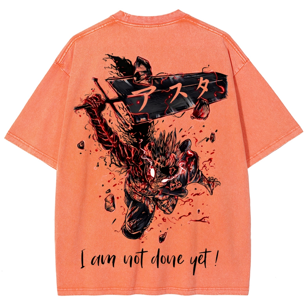 Black Clover Unisex Fit Washed T-Shirt 2601007875