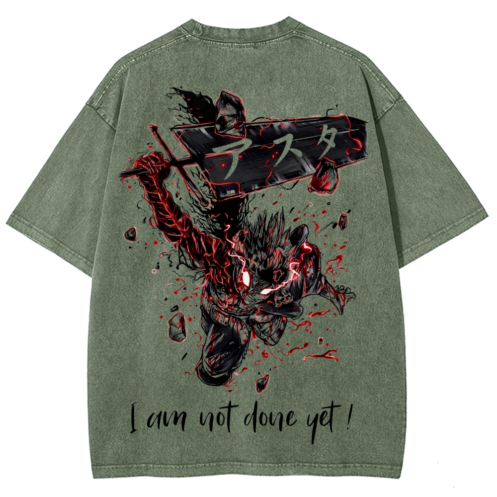 Black Clover Unisex Fit Washed T-Shirt 2601007875