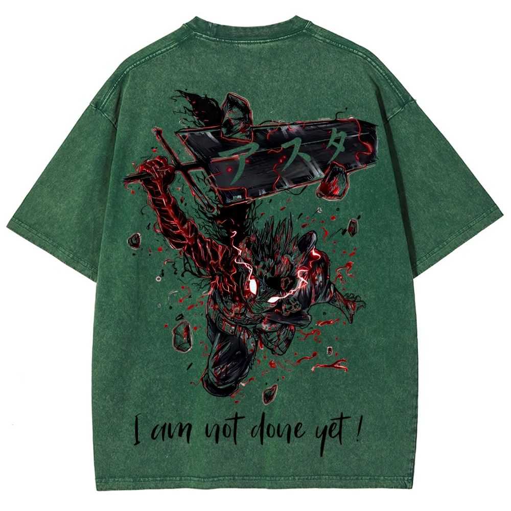 Black Clover Unisex Fit Washed T-Shirt 2601007875