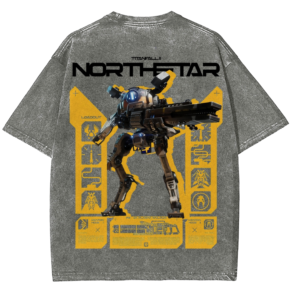 TITANFALL Unisex Fit Washed T-Shirt 2601007882