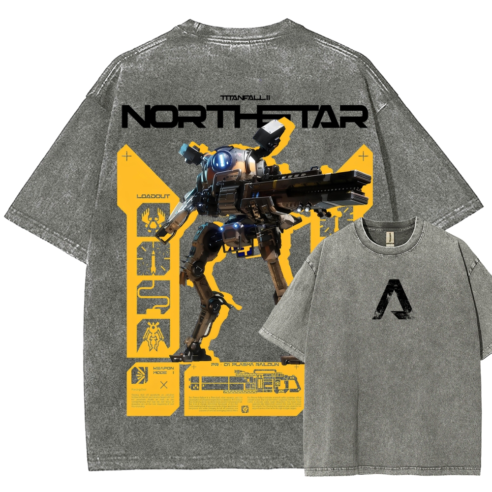 TITANFALL Unisex Fit Washed T-Shirt 2601007882