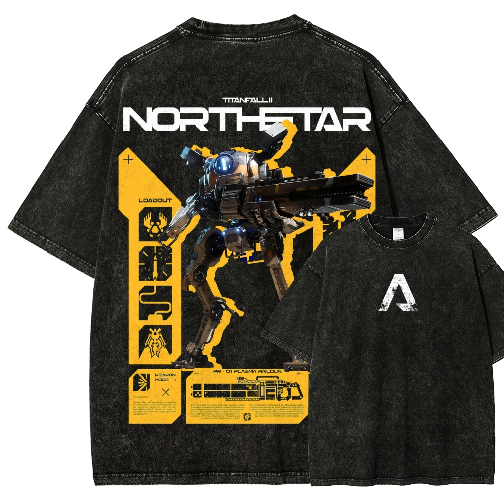 TITANFALL Unisex Fit Washed T-Shirt 2601007882