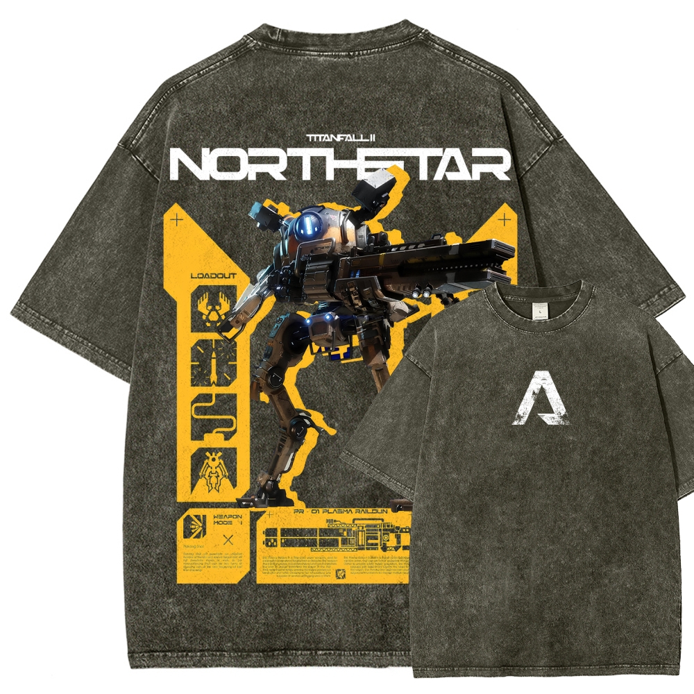 TITANFALL Unisex Fit Washed T-Shirt 2601007882