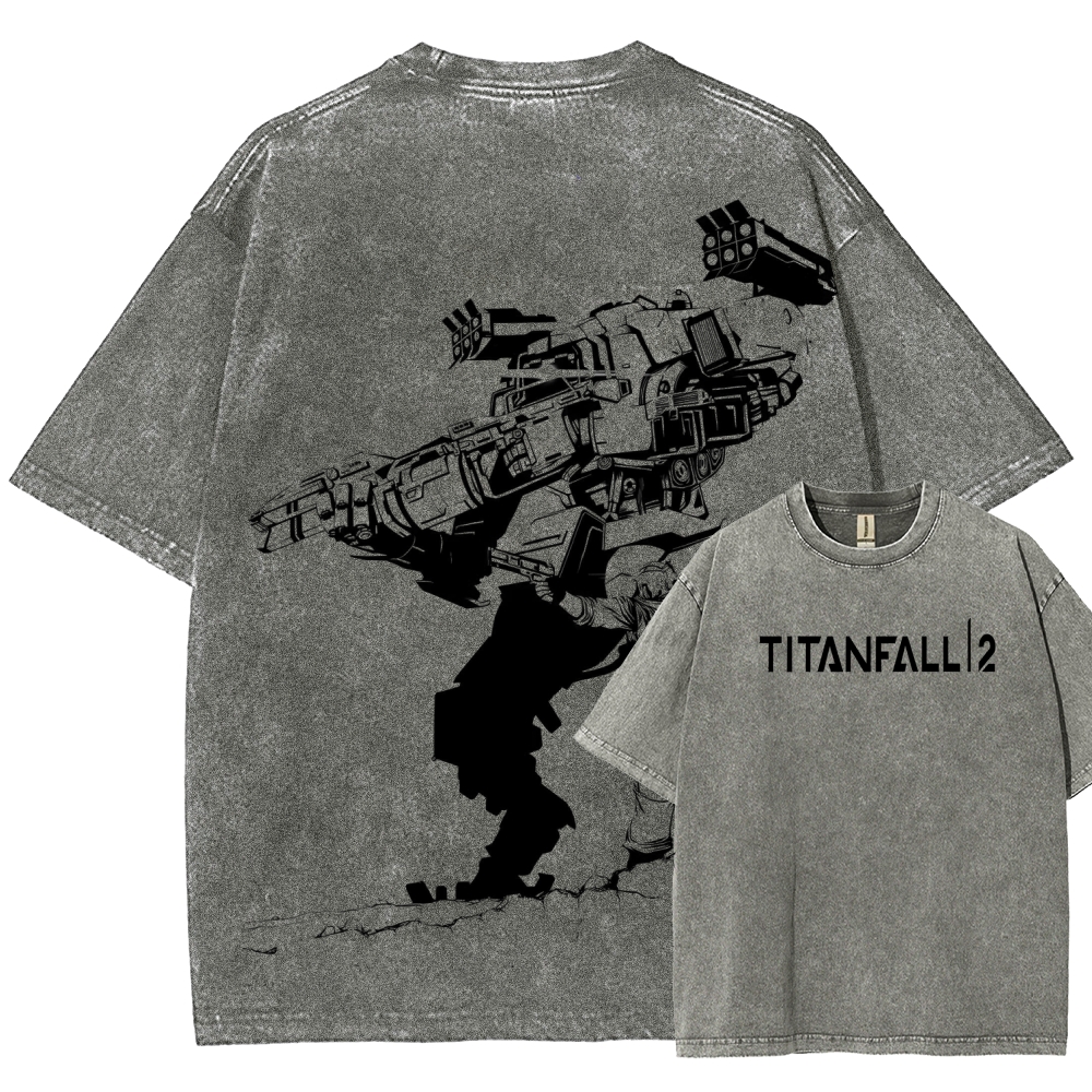 TITANFALL Unisex Fit Washed T-Shirt 2601007889