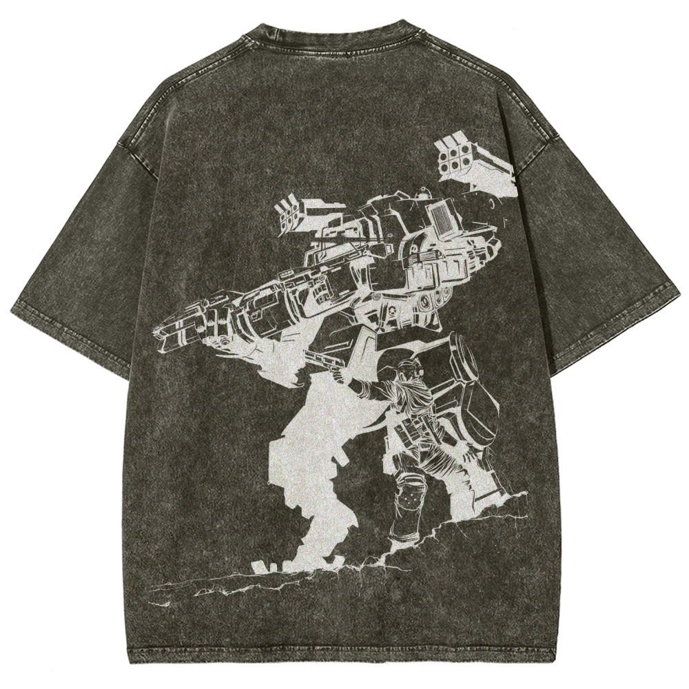 TITANFALL Unisex Fit Washed T-Shirt 2601007889