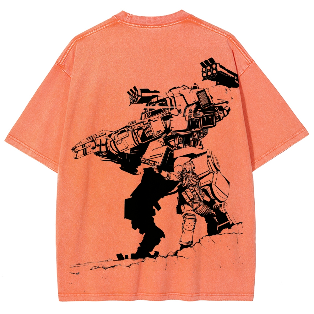 TITANFALL Unisex Fit Washed T-Shirt 2601007889