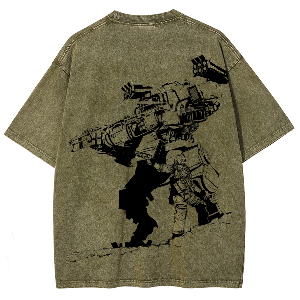 TITANFALL Unisex Fit Washed T-Shirt 2601007889
