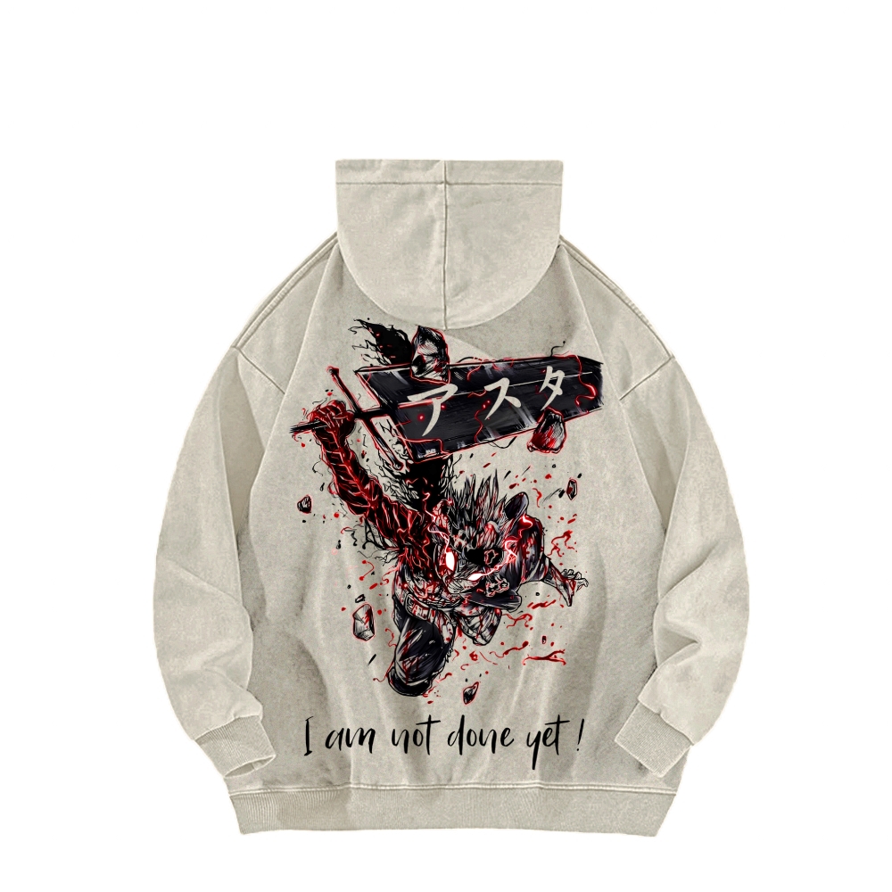 Black Clover Unisex Washed Hoodie 2601007897