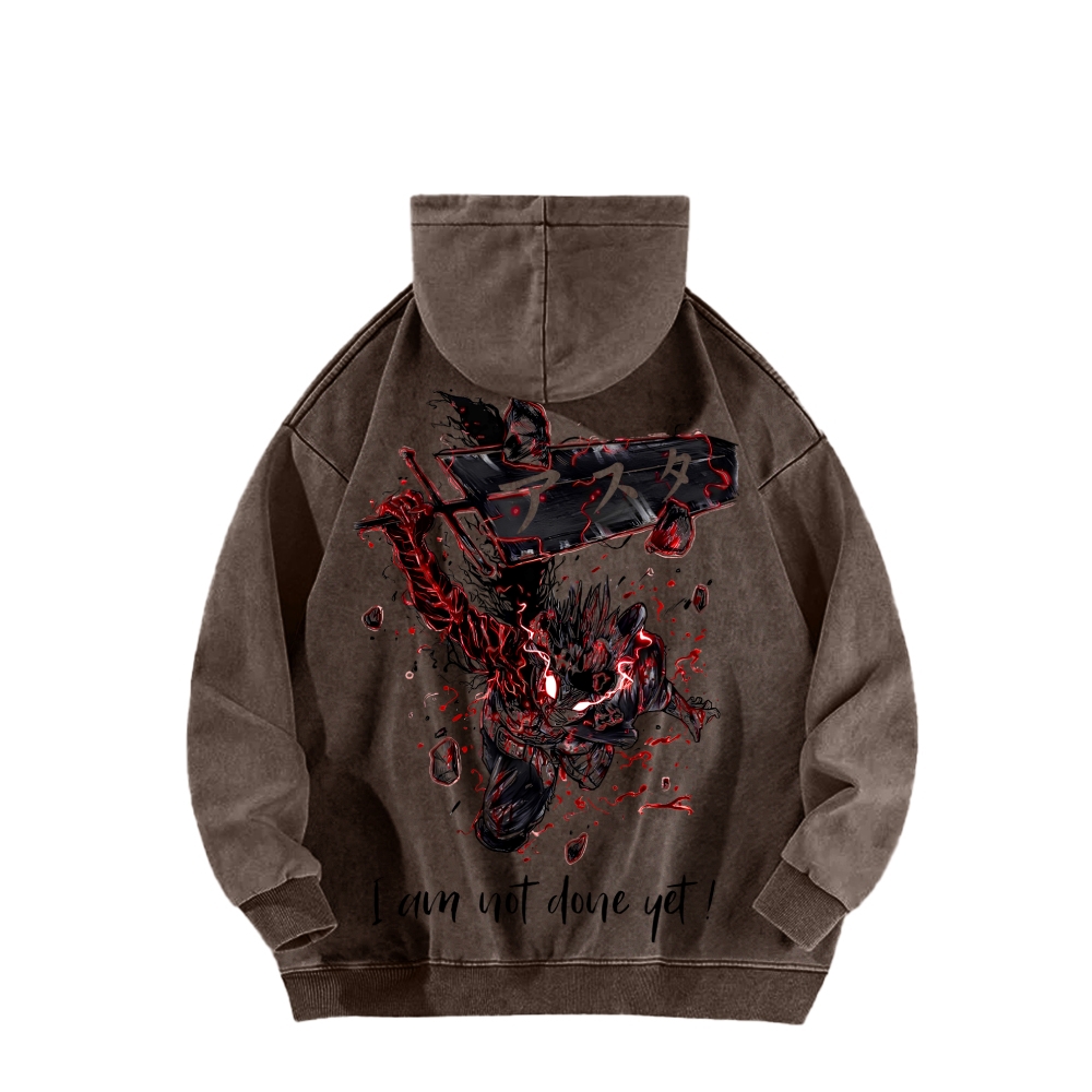 Black Clover Unisex Washed Hoodie 2601007897