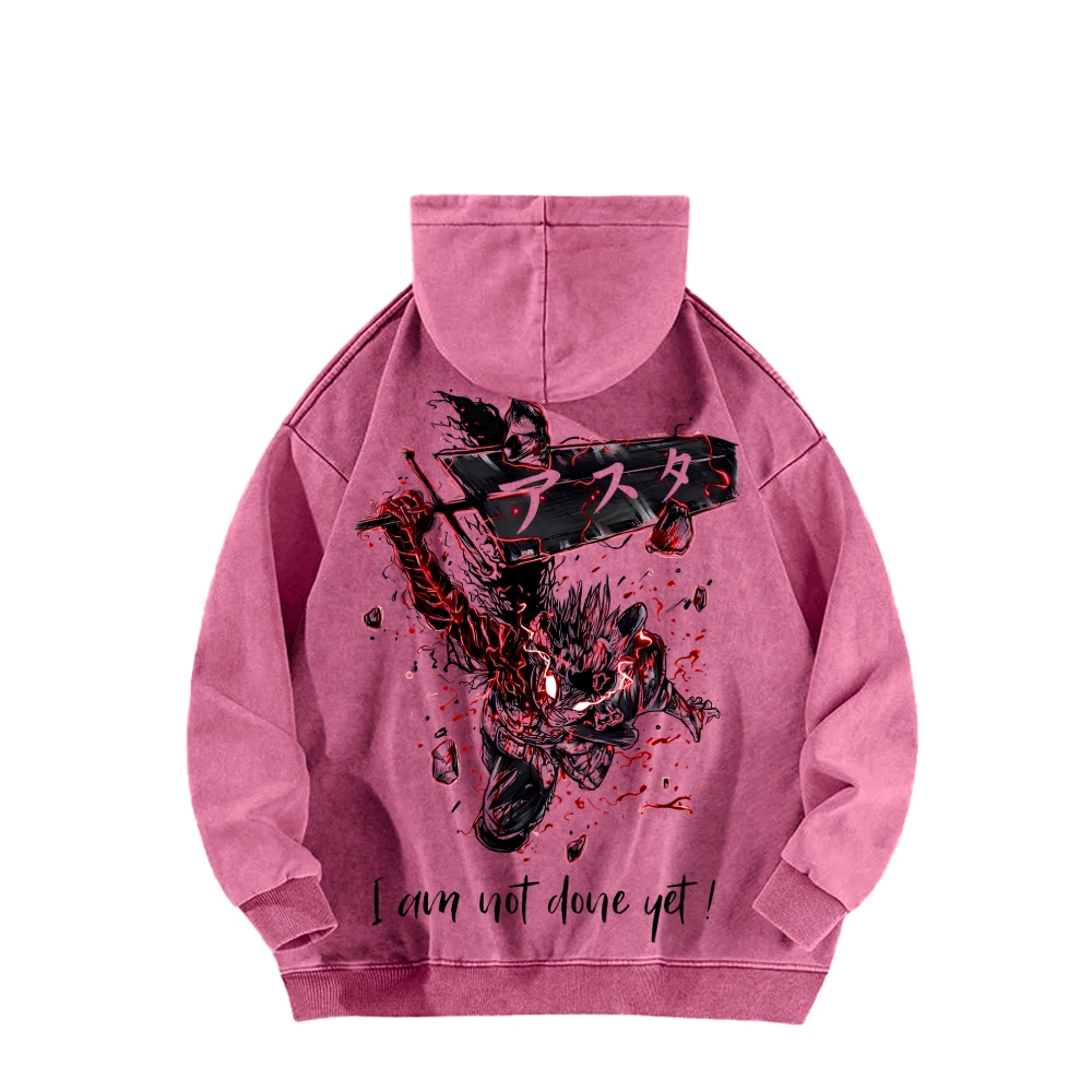 Black Clover Unisex Washed Hoodie 2601007897