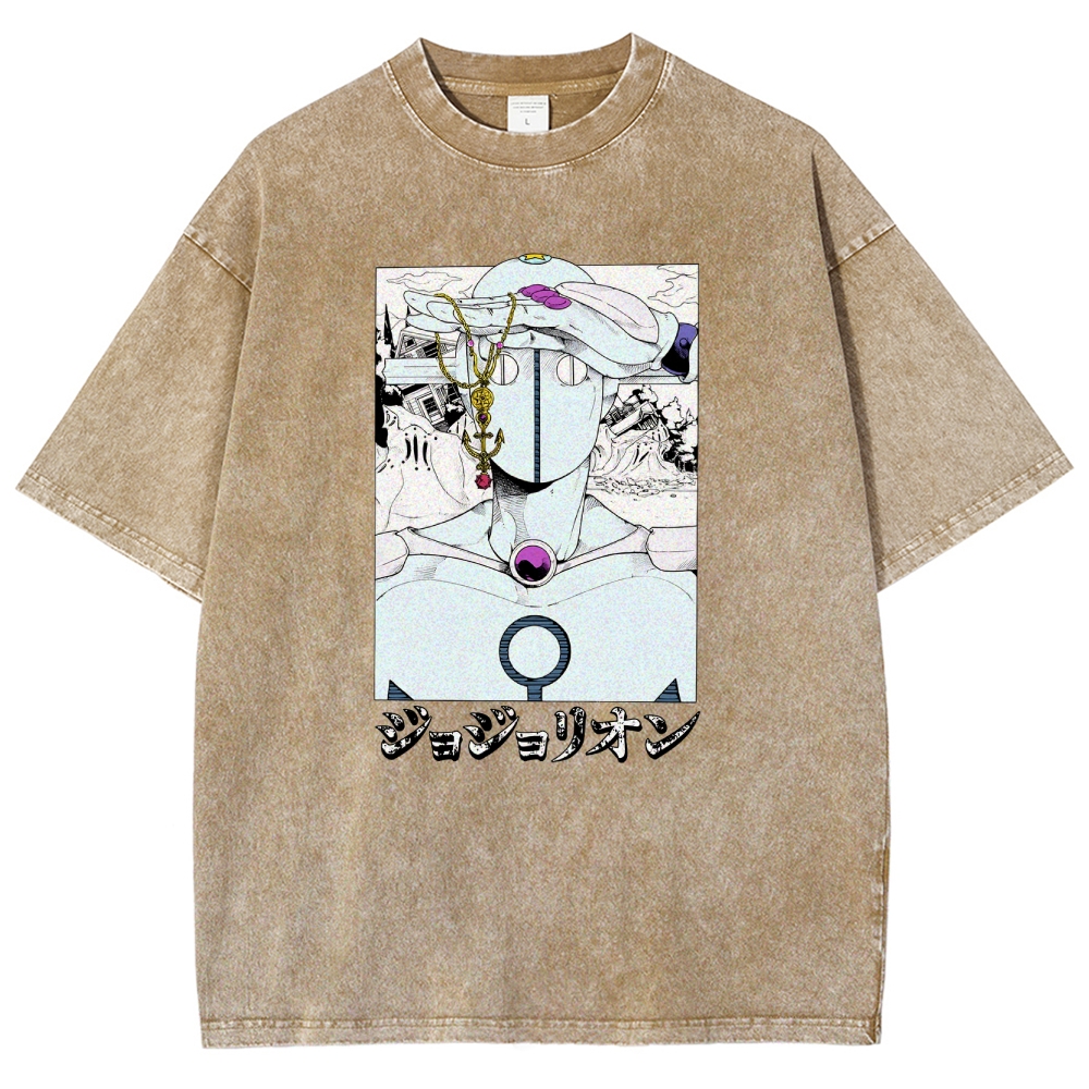 JoJo’s Bizarre Adventure Unisex Fit Washed T-Shirt 2601008281