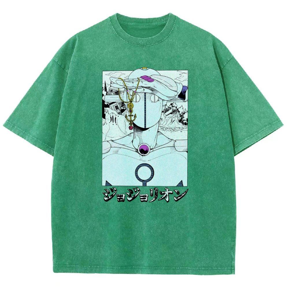 JoJo’s Bizarre Adventure Unisex Fit Washed T-Shirt 2601008281
