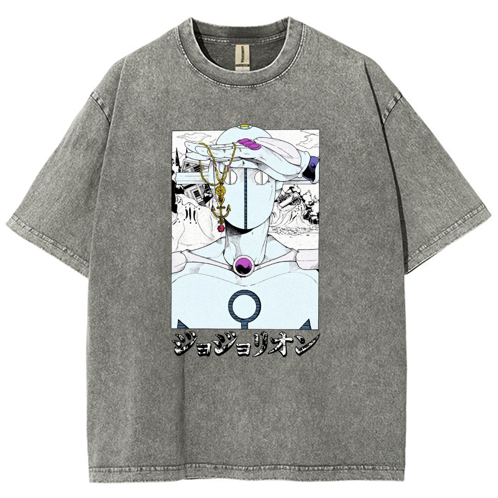 JoJo’s Bizarre Adventure Unisex Fit Washed T-Shirt 2601008281