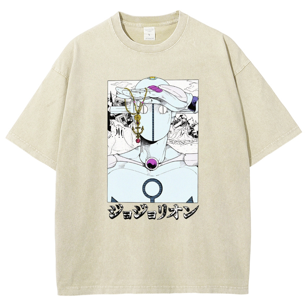 JoJo’s Bizarre Adventure Unisex Fit Washed T-Shirt 2601008281