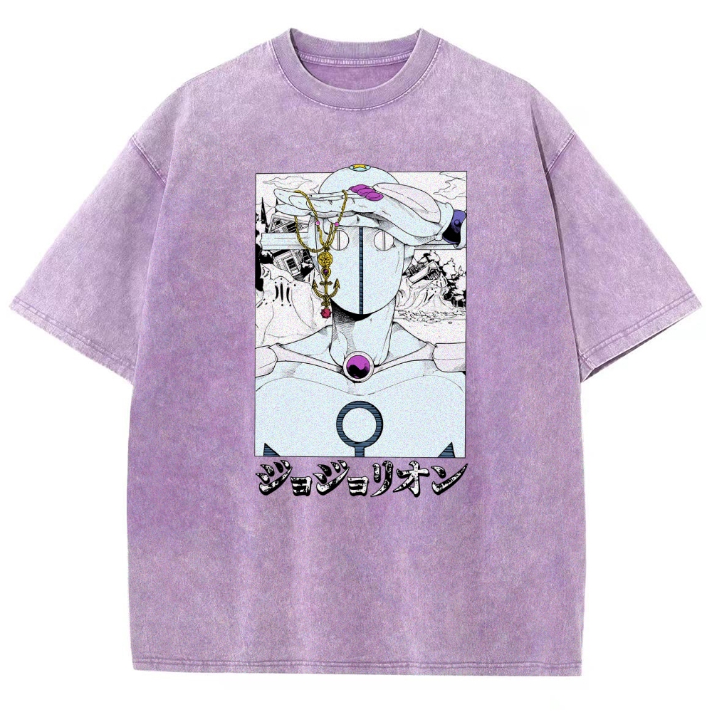 JoJo’s Bizarre Adventure Unisex Fit Washed T-Shirt 2601008281