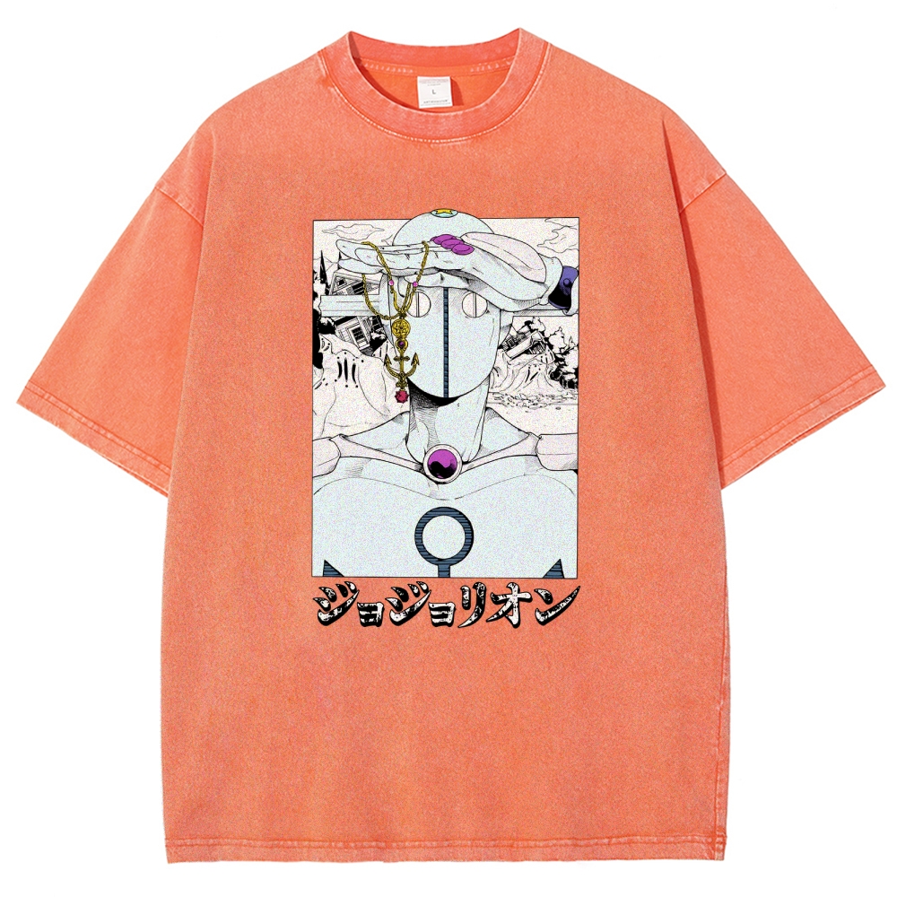 JoJo’s Bizarre Adventure Unisex Fit Washed T-Shirt 2601008281