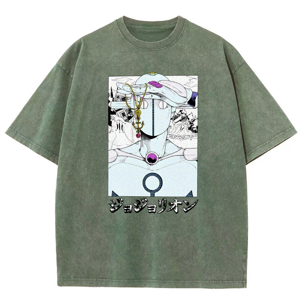 JoJo’s Bizarre Adventure Unisex Fit Washed T-Shirt 2601008281