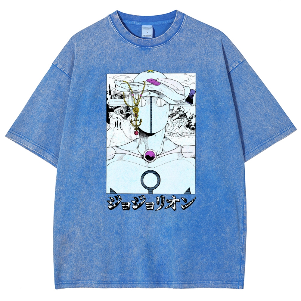 JoJo’s Bizarre Adventure Unisex Fit Washed T-Shirt 2601008281