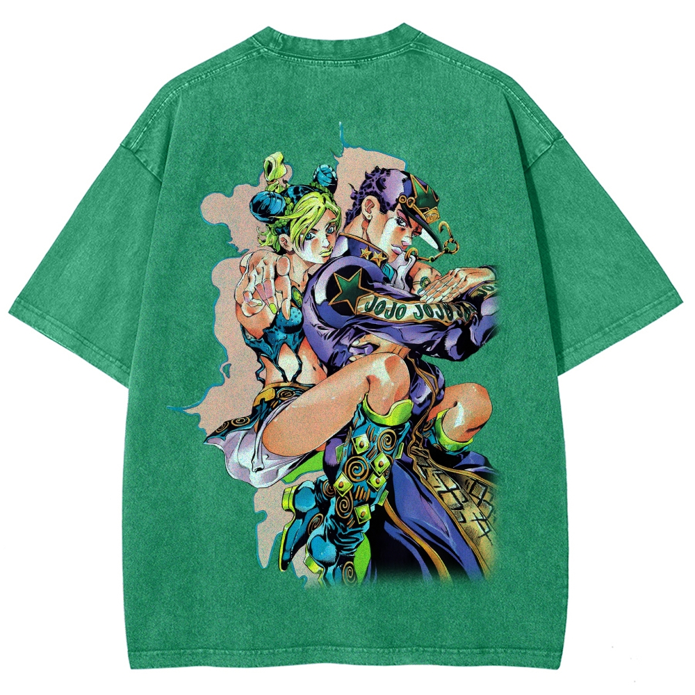 JoJo’s Bizarre Adventure Unisex Fit Washed T-Shirt 2601008315
