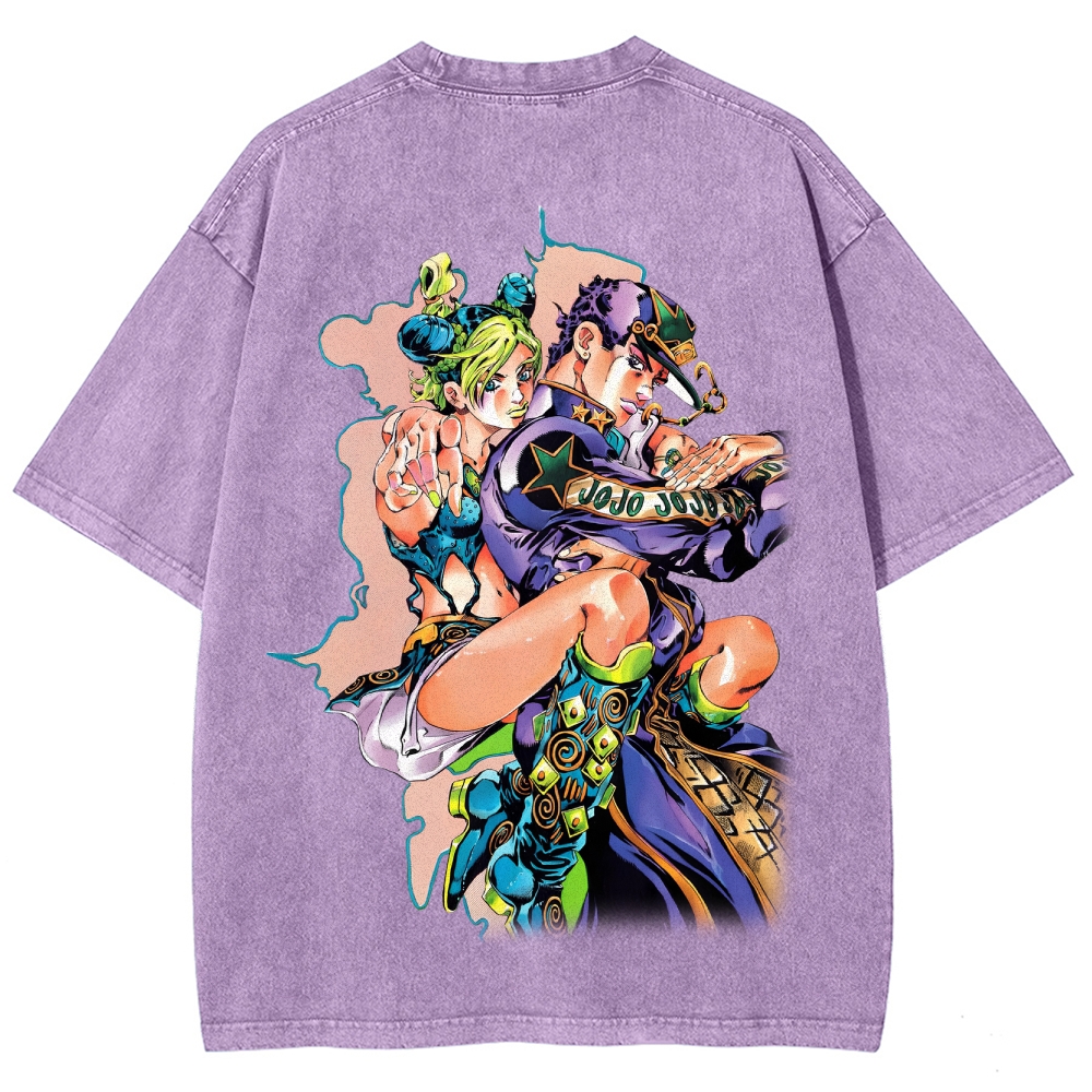 JoJo’s Bizarre Adventure Unisex Fit Washed T-Shirt 2601008315