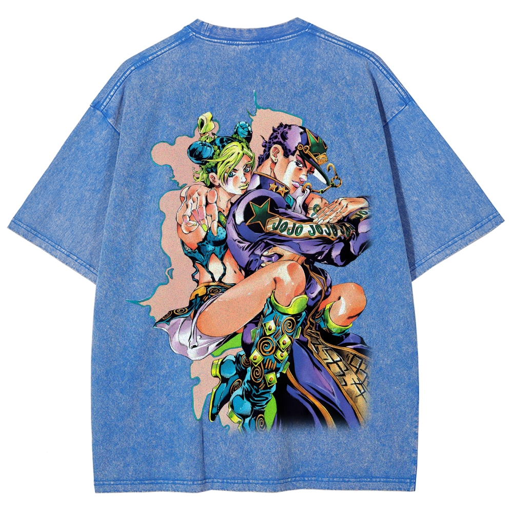 JoJo’s Bizarre Adventure Unisex Fit Washed T-Shirt 2601008315