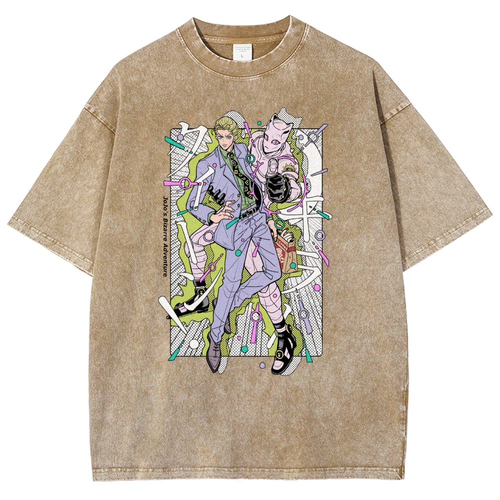 JoJo’s Bizarre Adventure Unisex Fit Washed T-Shirt 2601008540