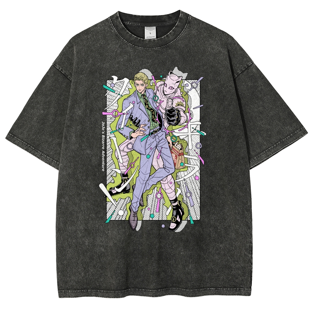 JoJo’s Bizarre Adventure Unisex Fit Washed T-Shirt 2601008540