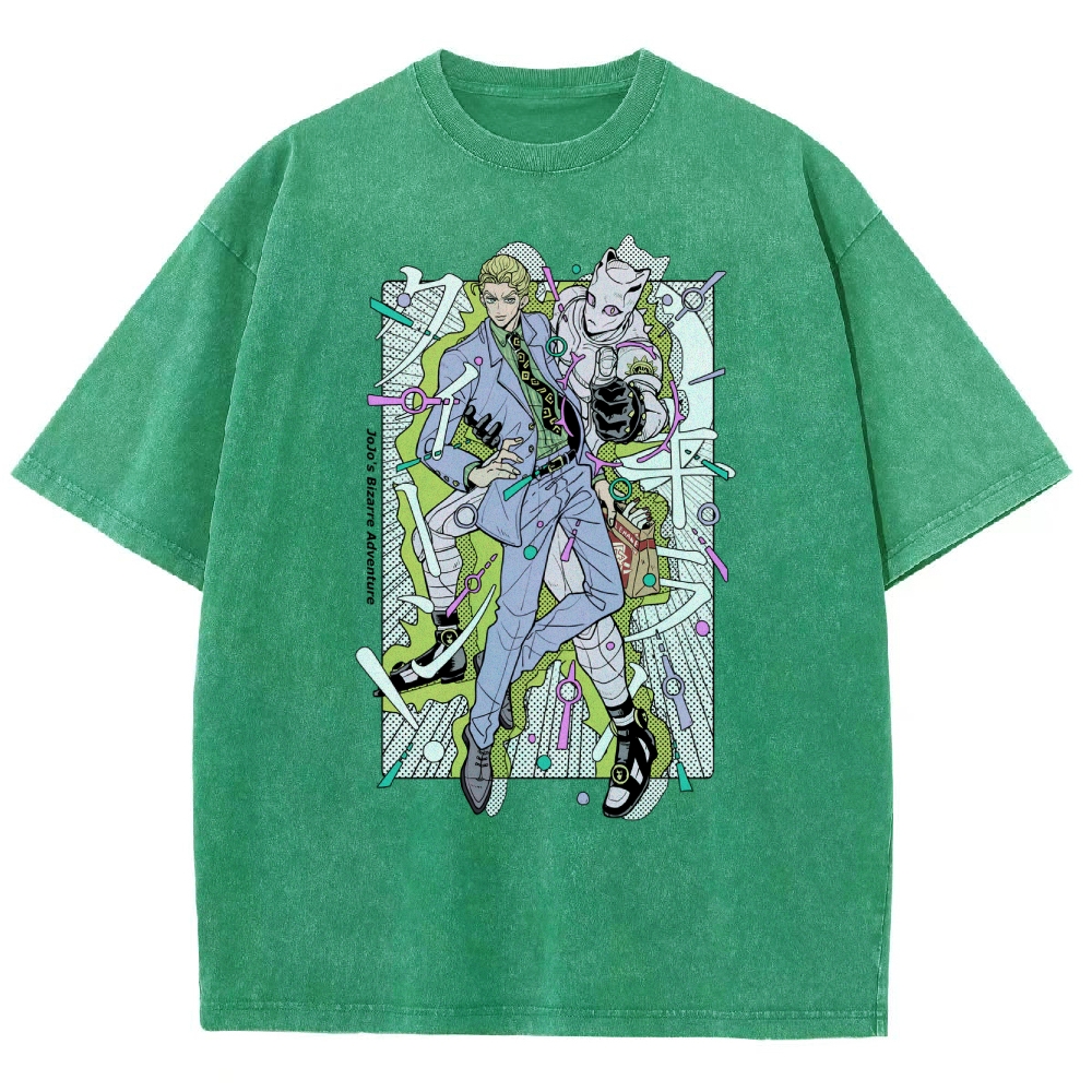 JoJo’s Bizarre Adventure Unisex Fit Washed T-Shirt 2601008540