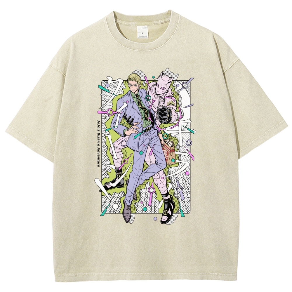 JoJo’s Bizarre Adventure Unisex Fit Washed T-Shirt 2601008540