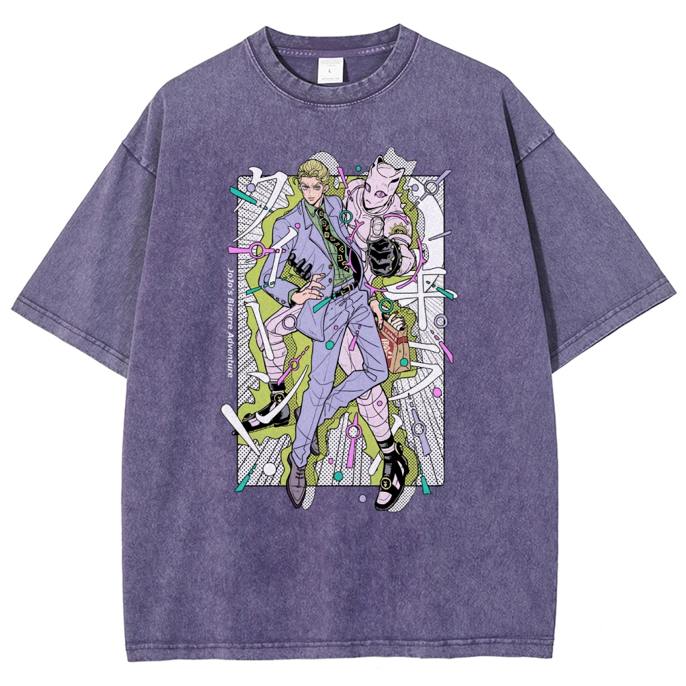 JoJo’s Bizarre Adventure Unisex Fit Washed T-Shirt 2601008540