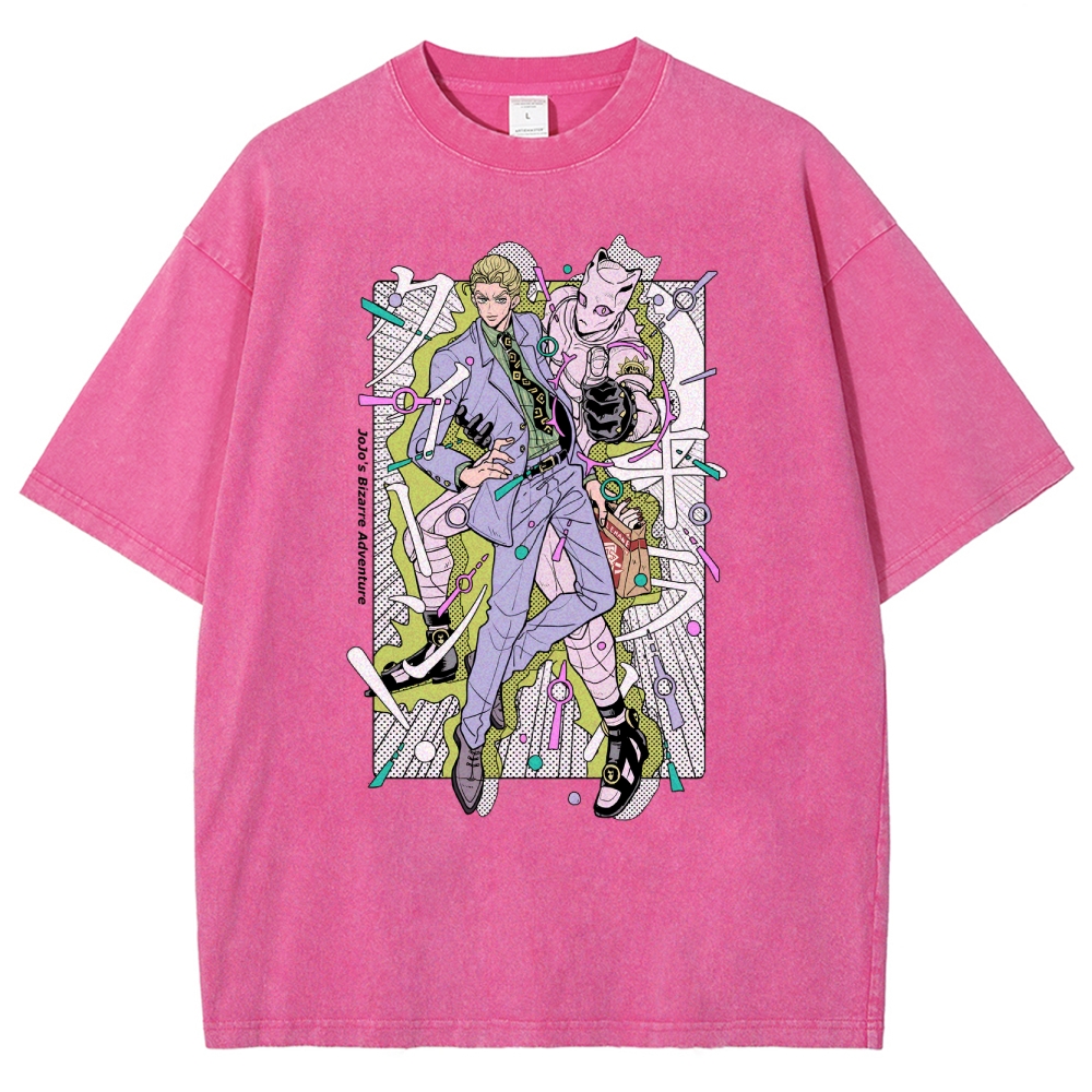 JoJo’s Bizarre Adventure Unisex Fit Washed T-Shirt 2601008540