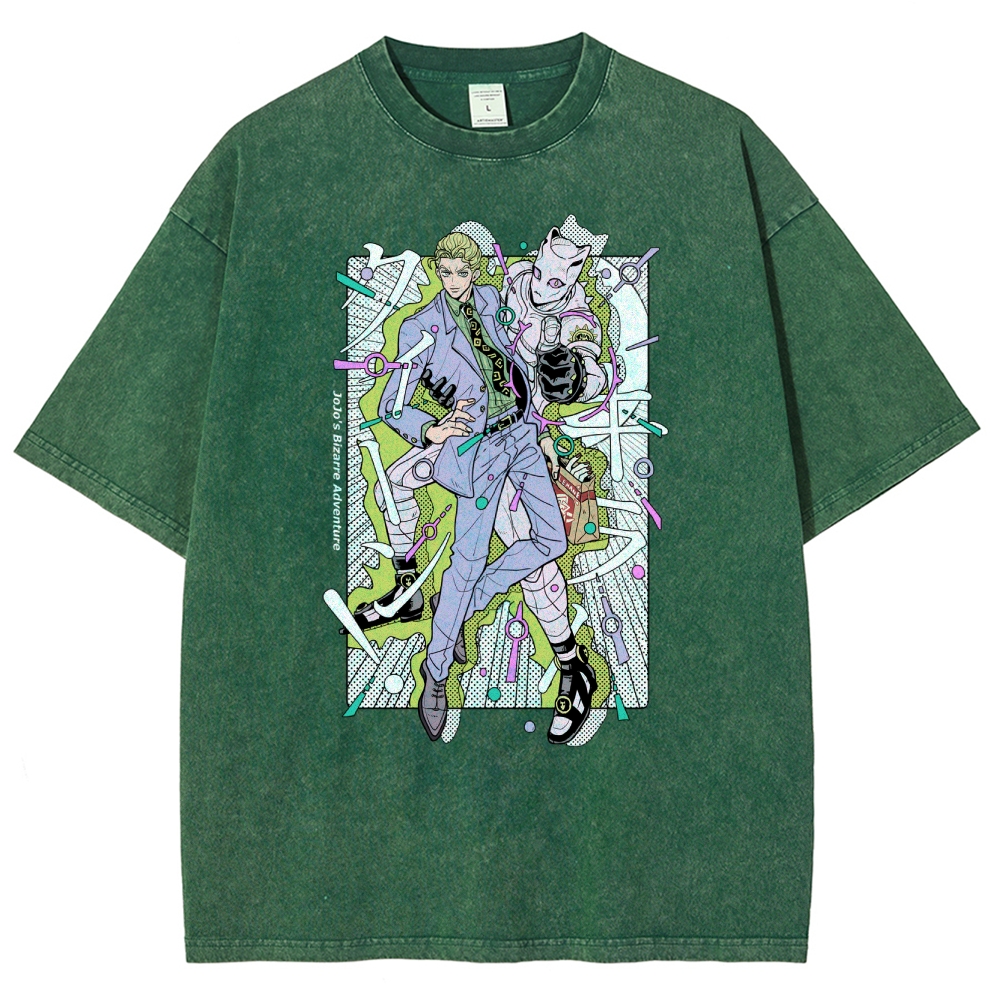JoJo’s Bizarre Adventure Unisex Fit Washed T-Shirt 2601008540