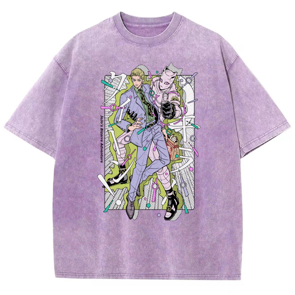 JoJo’s Bizarre Adventure Unisex Fit Washed T-Shirt 2601008540