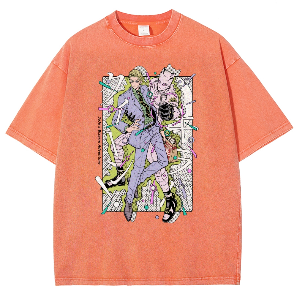 JoJo’s Bizarre Adventure Unisex Fit Washed T-Shirt 2601008540