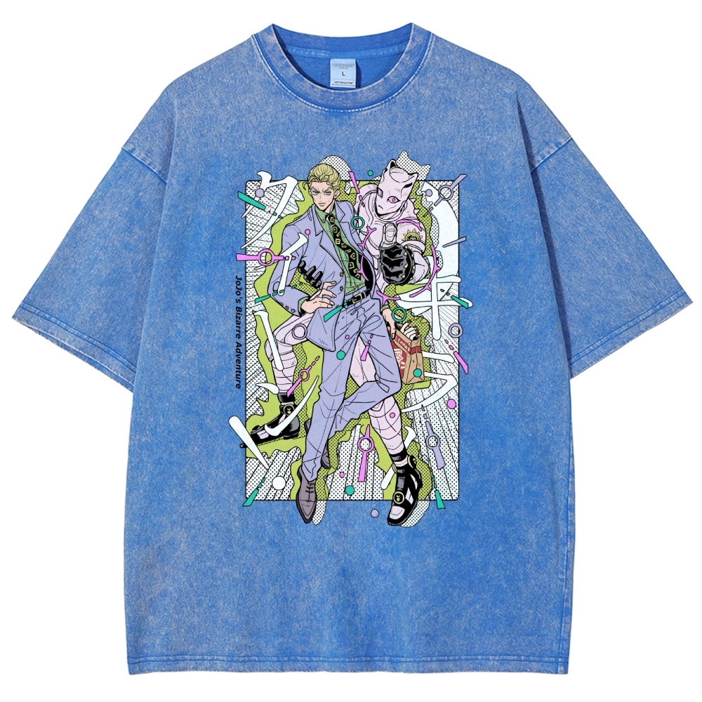 JoJo’s Bizarre Adventure Unisex Fit Washed T-Shirt 2601008540
