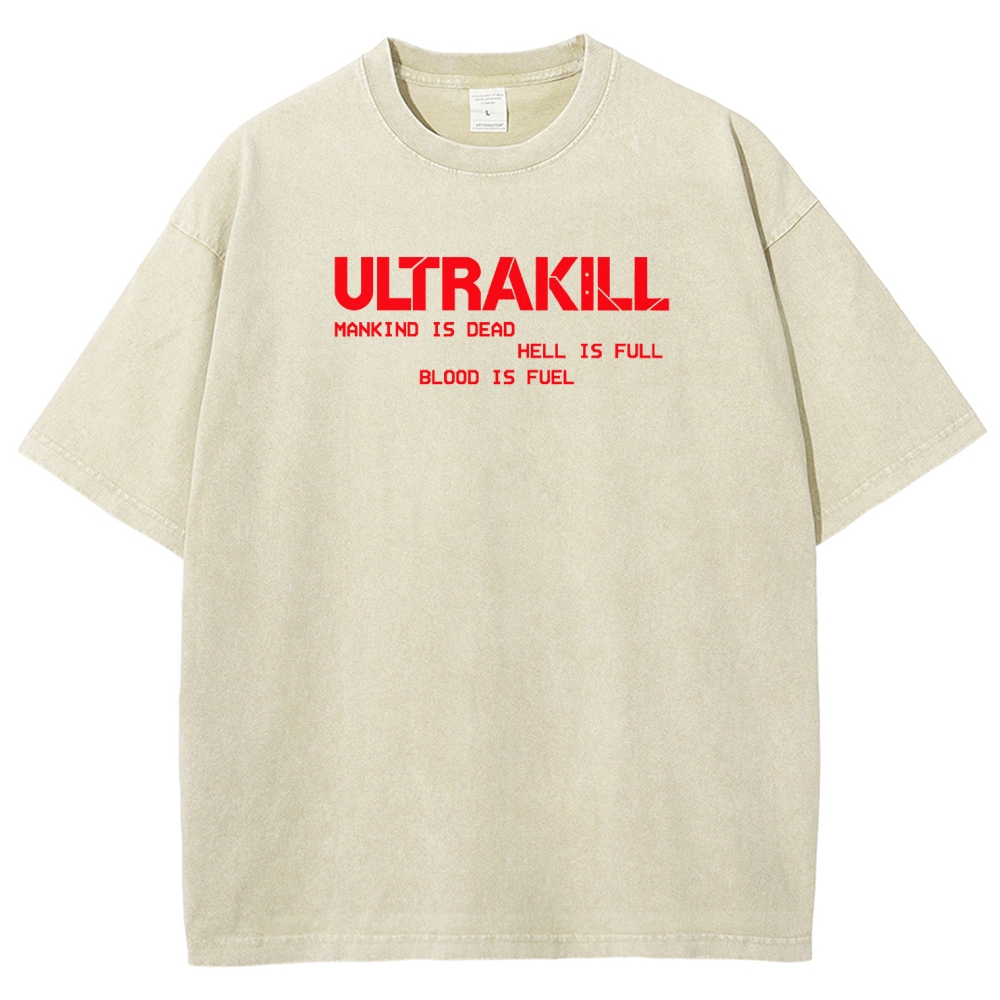 Ultrakill Unisex Fit Washed T-Shirt 2601009437